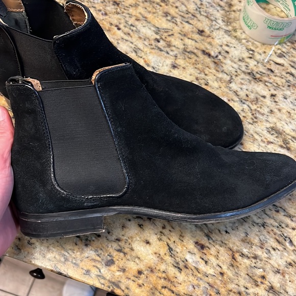 Suede black Chelsea boots size 11 - Picture 3 of 4